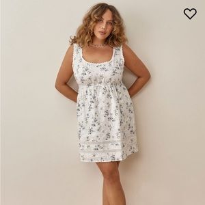 Reformation Moss Linen Dress